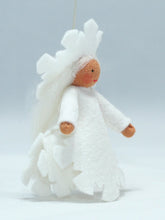Load image into Gallery viewer, Snowflake Princess Felted Waldorf Doll - Three Skin Tones