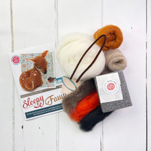 Load image into Gallery viewer, Sleepy Fawn Needle Felting Kit
