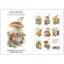 Load image into Gallery viewer, Mushrooms Stationery Folder with Set of 8 Note Cards