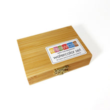 Load image into Gallery viewer, 18-Color Watercolor Set in Wooden Box
