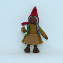 Load image into Gallery viewer, Woodland Gnome Woman Felted Waldorf Doll - Three Skin Tones