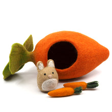 Load image into Gallery viewer, Wool Bunny and Carrot Cottage
