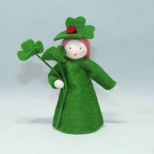 Load image into Gallery viewer, Clover Fairy Felted Waldorf Doll - Three Skin Colors