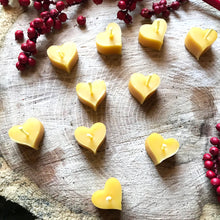 Load image into Gallery viewer, Beeswax Heart Candles (Set of 10)