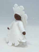 Load image into Gallery viewer, Snowflake Princess Felted Waldorf Doll - Three Skin Tones