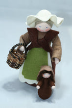 Load image into Gallery viewer, Mother Earth with Baby Seed Felted Waldorf Doll