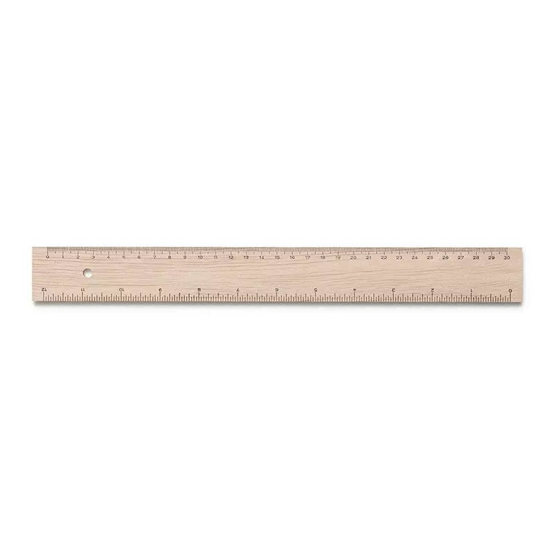 Wooden Ruler - Inches and Centimeters
