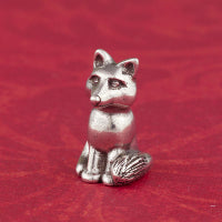 Load image into Gallery viewer, Pewter Fox Netsuke