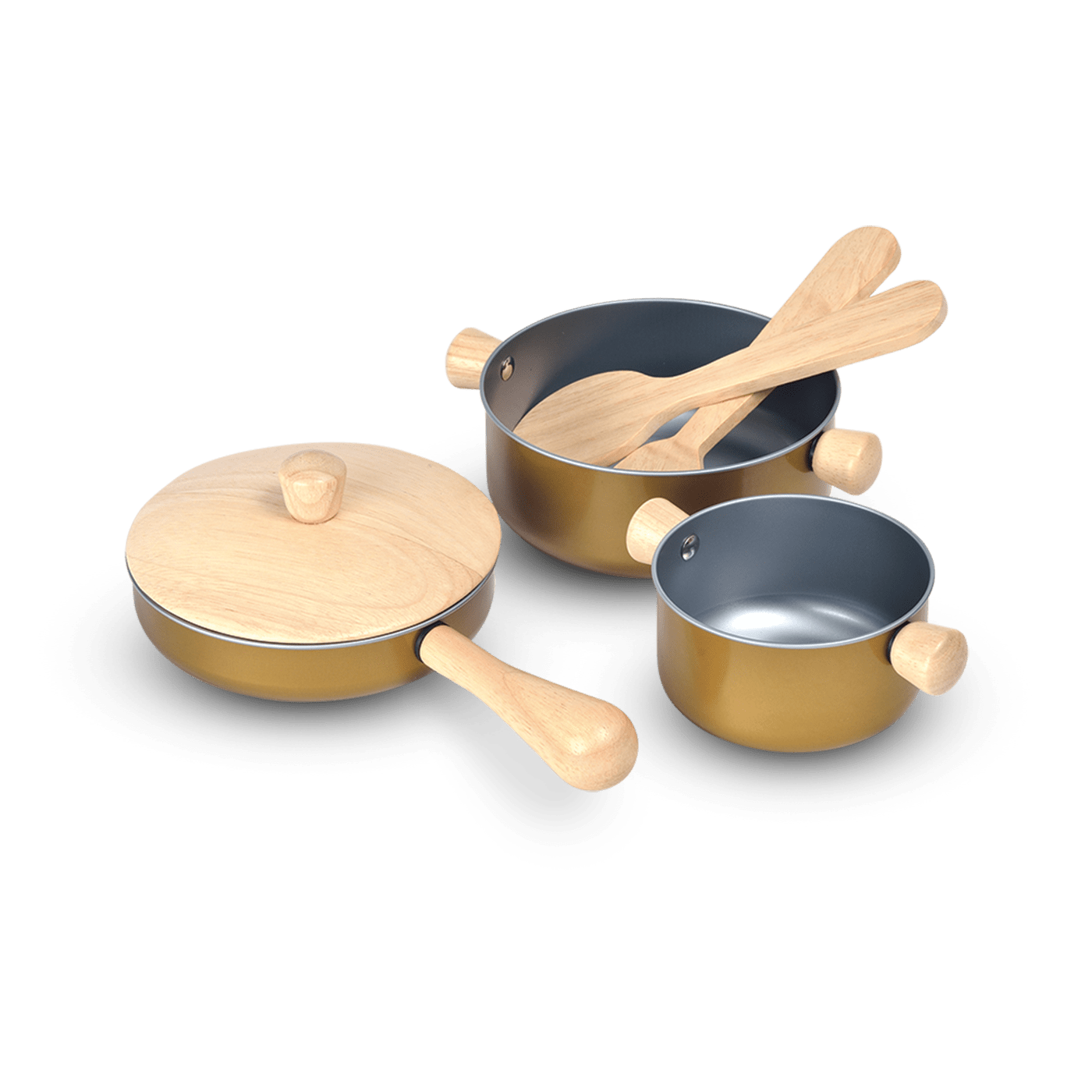 Wooden Cooking Pots and Utensils PlanToys A Toy Garden