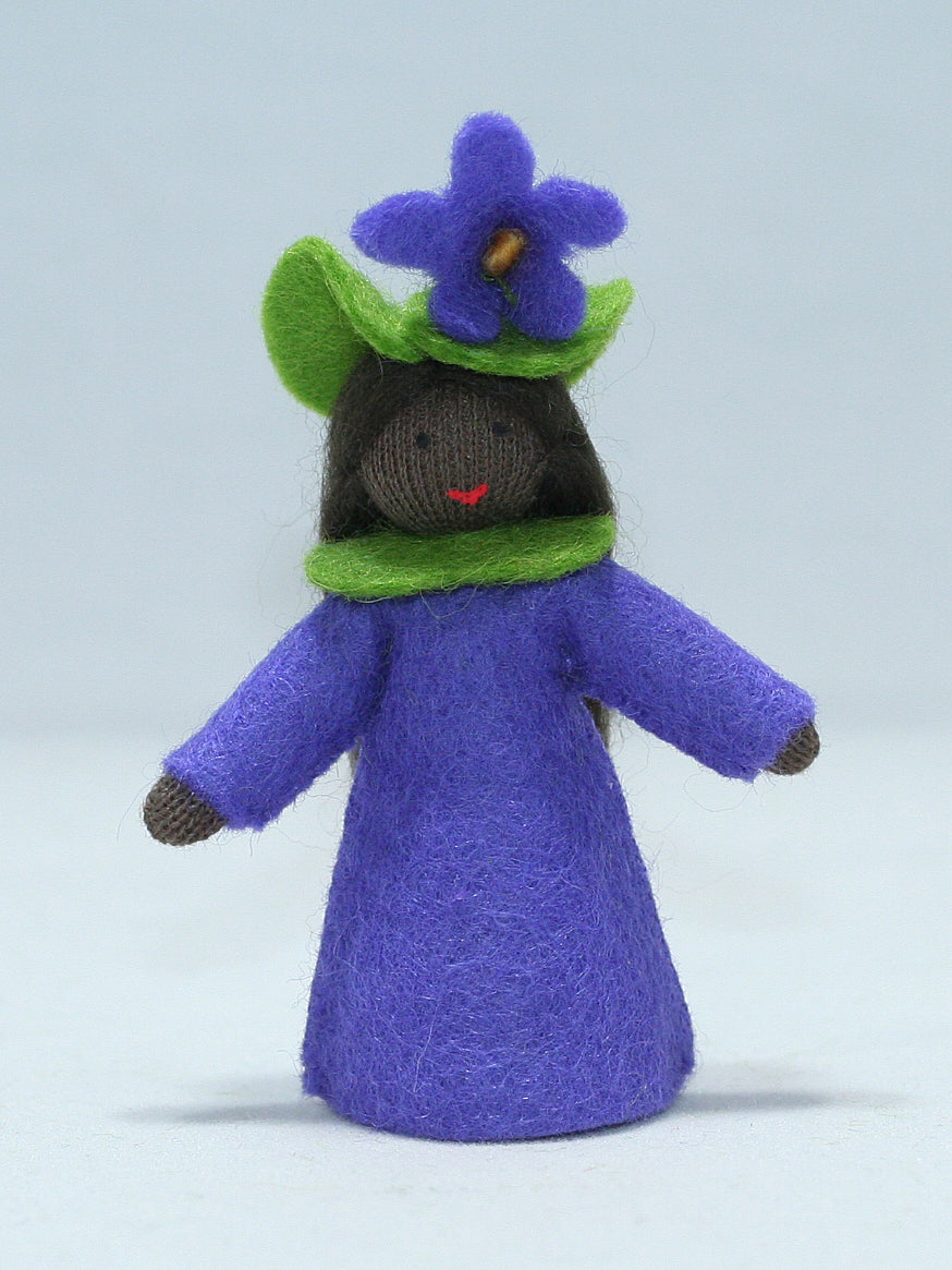 Sweet Violet Fairy Felted Waldorf Doll - Two Skin Colors
