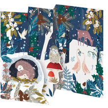 Load image into Gallery viewer, Wild Wood Hideaway Tri-fold Cards - Boxed Set of 5