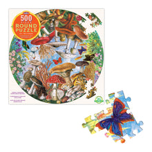 Load image into Gallery viewer, Mushroom and Butterflies 500 Piece Puzzle