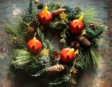 Load image into Gallery viewer, Make-It-Yourself Advent Apple Wreath Kit