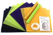 Load image into Gallery viewer, Halloween Colors Beeswax Candle Making Kit
