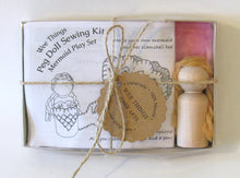 Load image into Gallery viewer, Wee Felt Mermaid and Clamshell Bed Complete Sewing Kit
