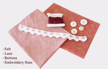 Load image into Gallery viewer, Wee Felt Vintage Valentine Pocket Complete Sewing Kit