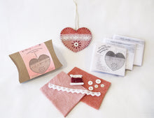Load image into Gallery viewer, Wee Felt Vintage Valentine Pocket Complete Sewing Kit