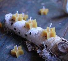 Load image into Gallery viewer, Beeswax Star Candles (Set of 10)