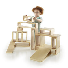 Load image into Gallery viewer, Large Hollow Wood Building Block Set