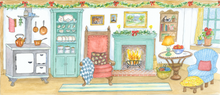 Load image into Gallery viewer, Cat&#39;s Christmas Cottage Paper Doll Kit
