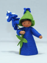 Load image into Gallery viewer, Bluebonnet Fairy Felted Waldorf Doll
