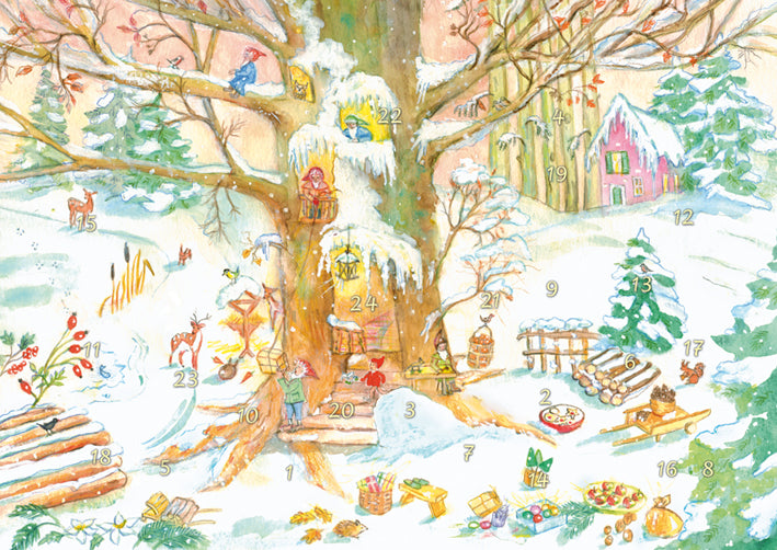 Busy Pixies in the Tree-Village Advent Calendar