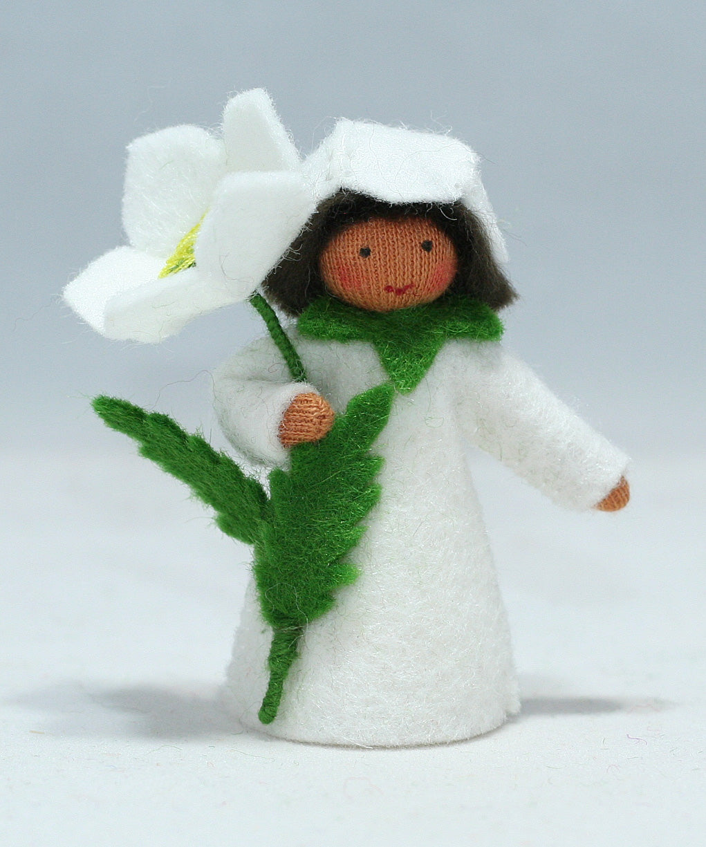 Christmas Rose Prince Felted Waldorf Doll - Two Skin Colors