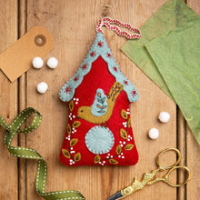 Load image into Gallery viewer, Folk Birdhouse Felt Craft Mini Kit
