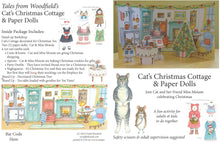 Load image into Gallery viewer, Cat&#39;s Christmas Cottage Paper Doll Kit
