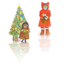 Load image into Gallery viewer, Cat&#39;s Christmas Cottage Paper Doll Kit
