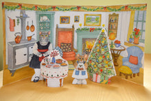 Load image into Gallery viewer, Cat&#39;s Christmas Cottage Paper Doll Kit
