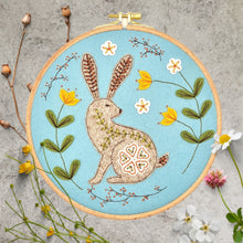 Load image into Gallery viewer, Wild Hare Applique Hoop Craft Kit
