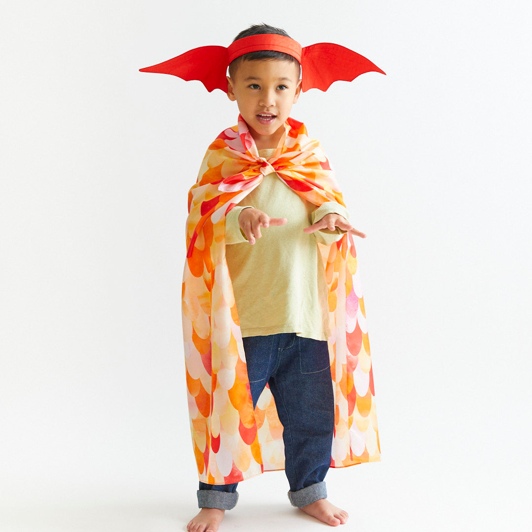 Silk Dragon Ears Headband - Red or Green