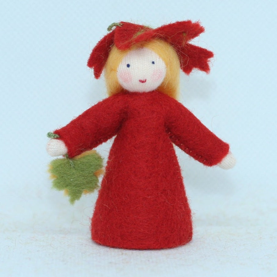 Autumn Leaf Fairy Felted Waldorf Doll - Two Skin Colors