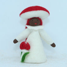 Load image into Gallery viewer, Toadstool Mother Fairy Felted Waldorf Doll
