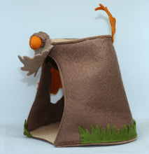 Load image into Gallery viewer, Felted Wool Forest Gnome Stump
