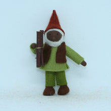 Load image into Gallery viewer, Woodsman Gnome Felted Waldorf Doll - Three Skin Tones
