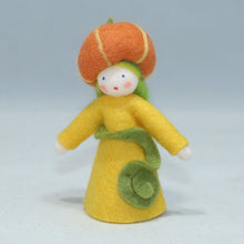 Load image into Gallery viewer, Pumpkin Fairy Felted Waldorf Doll
