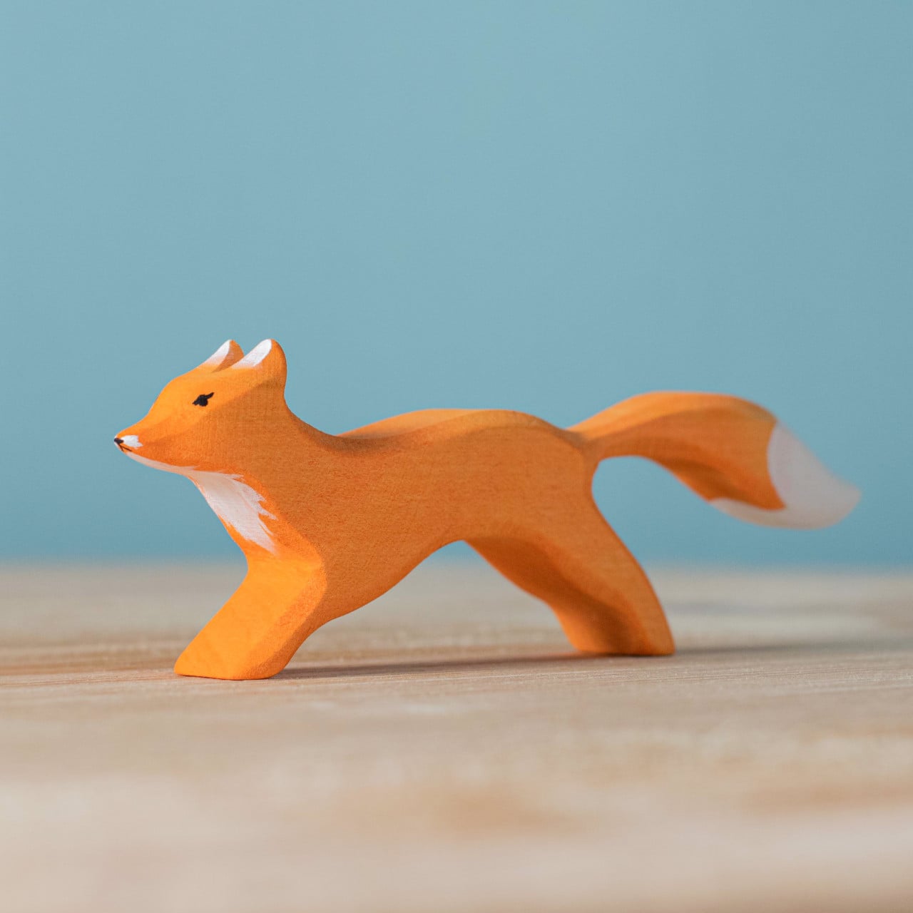 Wooden Running Fox