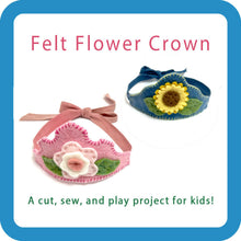 Load image into Gallery viewer, Felt Flower Crown Complete Sewing Kit
