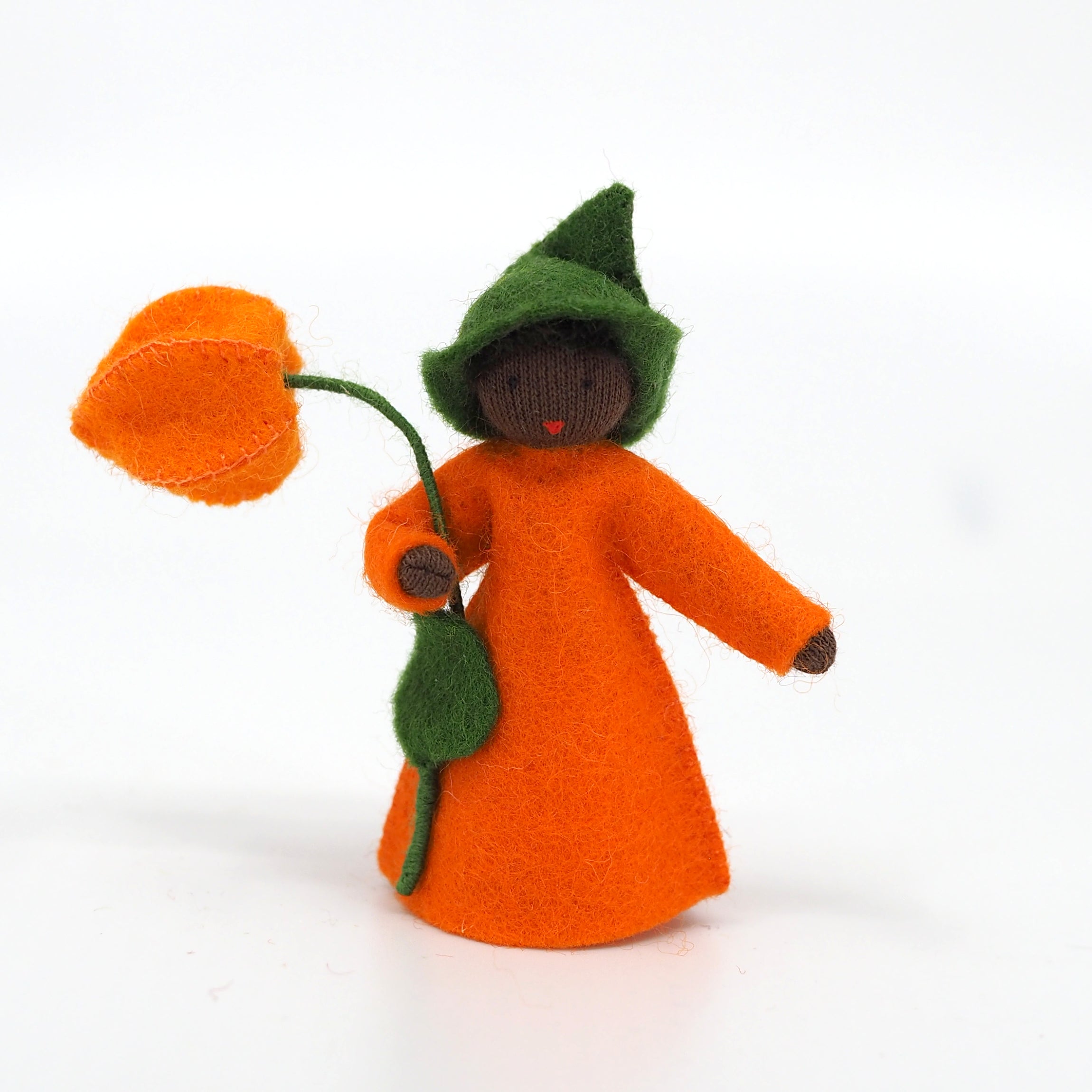 Japanese Lantern Prince Felted Waldorf Doll