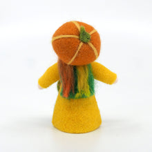 Load image into Gallery viewer, Pumpkin Fairy Felted Waldorf Doll
