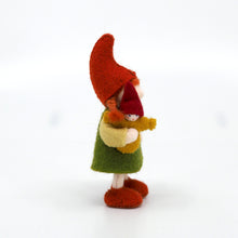 Load image into Gallery viewer, Big Sister Gnome Felted Waldorf Doll - Three Skin Tones
