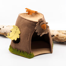 Load image into Gallery viewer, Felted Wool Forest Gnome Stump
