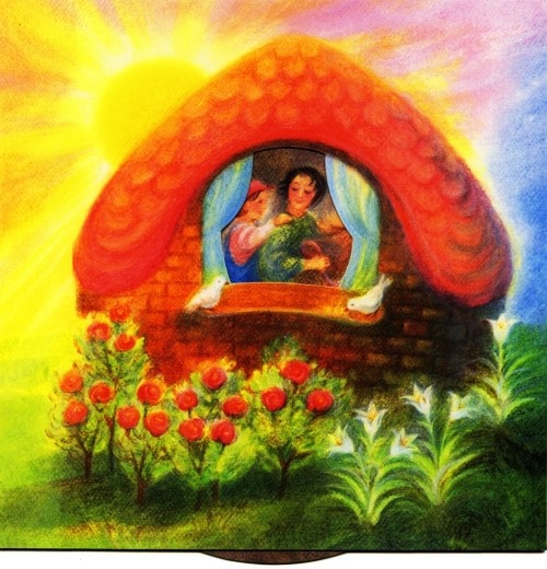 In the Morning - Turning Wheel Story Card