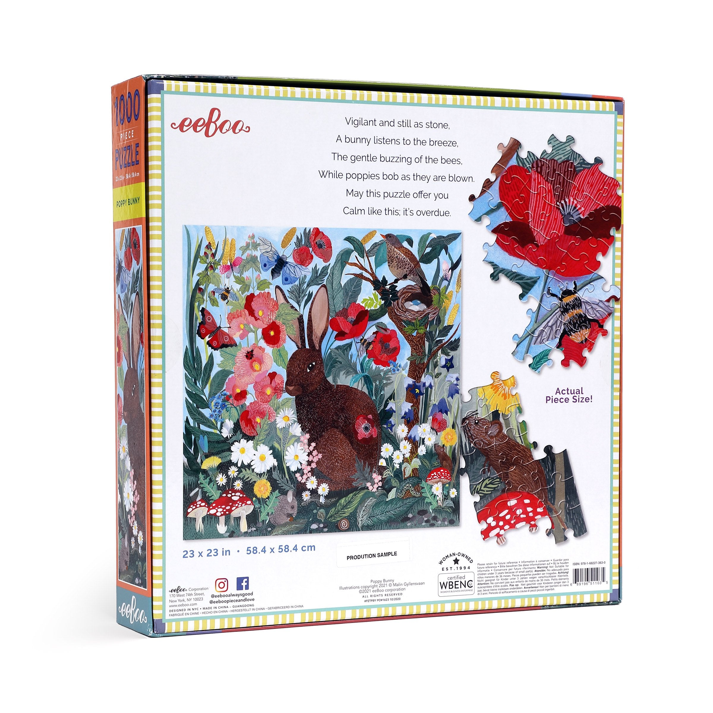 Poppy Bunny 1000 Piece Puzzle