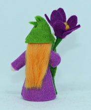 Load image into Gallery viewer, Crocus Stem Fairy Felted Waldorf Doll - Three Skin Tones
