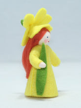 Load image into Gallery viewer, Daffodil Cap Fairy Felted Waldorf Doll - Three Skin Tones
