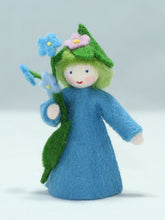 Load image into Gallery viewer, Forget-Me-Not Cap Prince Felted Waldorf Doll
