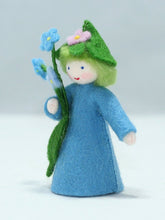 Load image into Gallery viewer, Forget-Me-Not Cap Prince Felted Waldorf Doll
